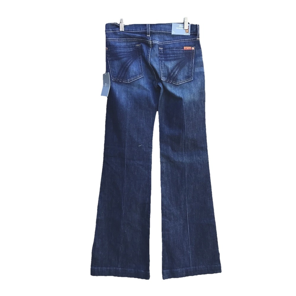 7 For All Mankind Dojo Women's Jeans Size 27 Flare Wide Leg NWT Stain 31x34.5